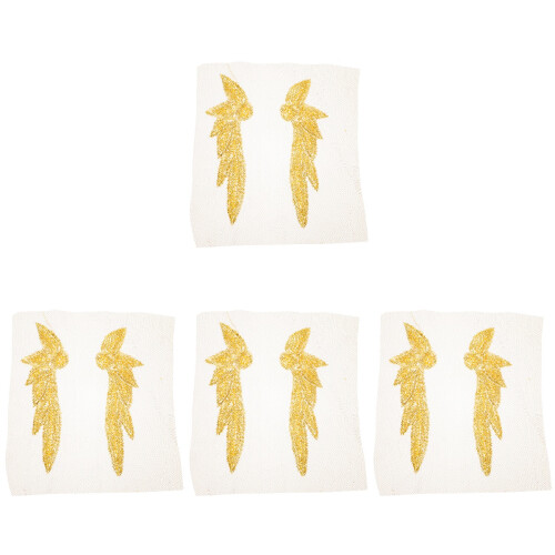 4Paia Patch Cucite Appliques Per Da Sposa E 1
