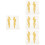 4Paia Patch Cucite Appliques Per Da Sposa E 6
