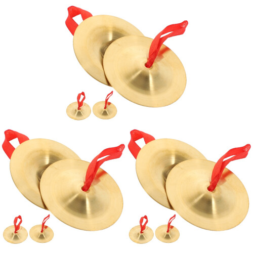 3Paia Mini Piatti in Rame, Strumento Musicale Per Bambini Creativi 1