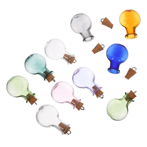 50Pz Mini Bottiglie Con in Assortite Per DIY