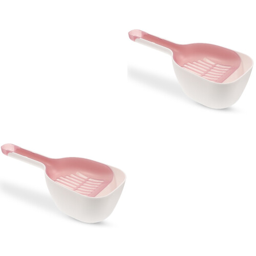 2Set Lettiera Rosa Strumento Pratico E 2