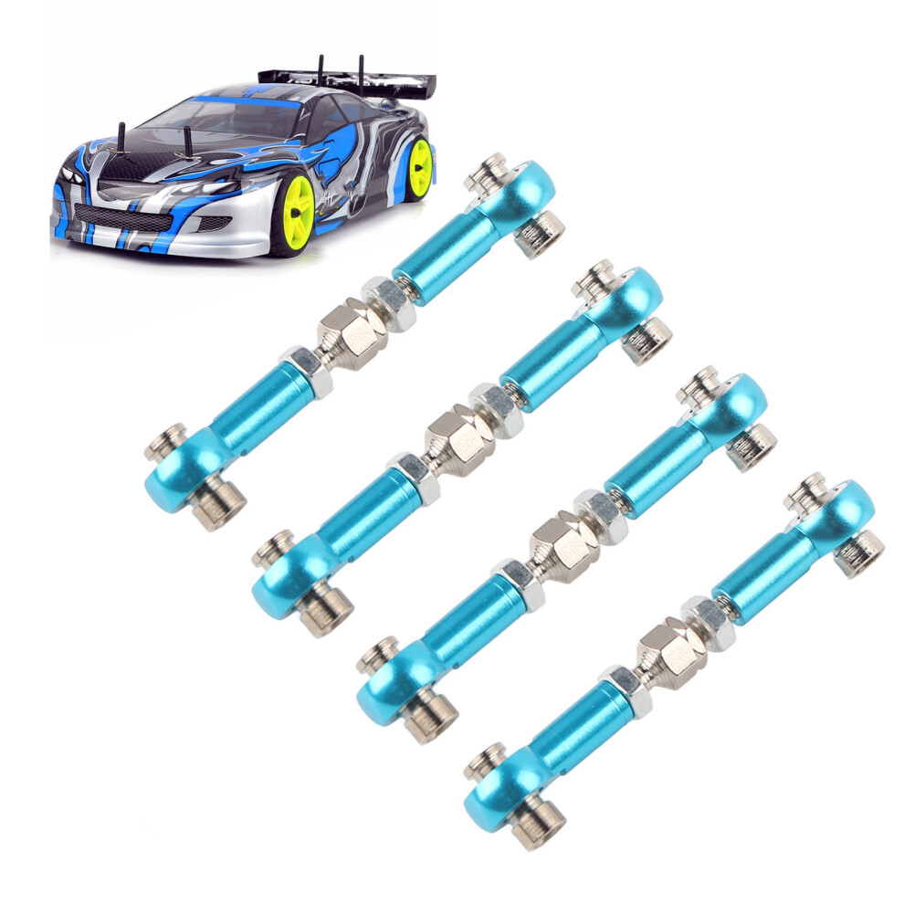 Hsp 94122 1/10 Rc Car Aluminum Alloy Steering Rods Upgrade Â Set Of 4 Blue 7631359885999