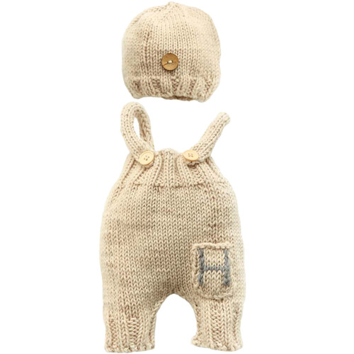1Set Beige in Con Bretelle E Cappello