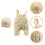 1Set Beige in Con Bretelle E Cappello 3