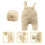 1Set Beige in Con Bretelle E Cappello 4
