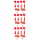 3Set Clips Rosse Decorazione Tassel 9