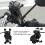 Universaler Motorradtelefonhalter mit USB-Ladegerät, Schwarz 8