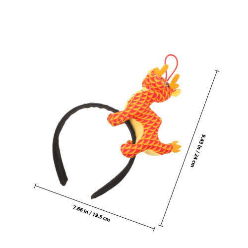 Drachen Haarreif, Gefüllt, Chinesisches Tierkreiszeichen 1