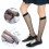 3Pares Fishnet Pretas Femininas Para Com 6