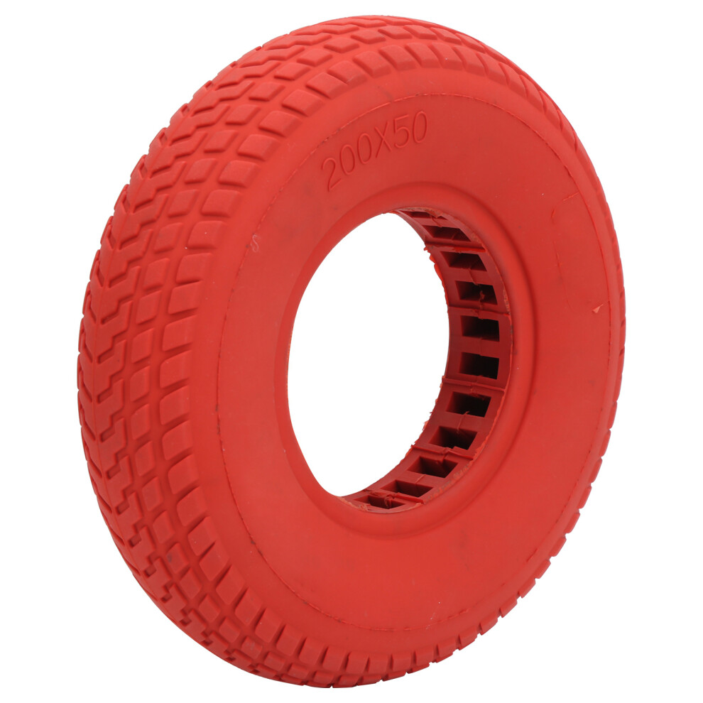 200X50mm Explosion-Proof Rubber Damping Tire For Electric Scooter Red 7901359887591