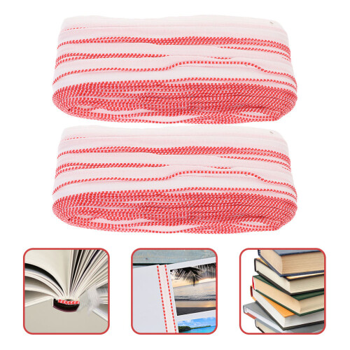 2Sets Buchbindebänder Polyester Für Schutz Und , Bunt 2