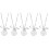 10 Pcs Easter Animal Rabbit Shape Alloy Necklace Decorative 11