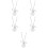 10 Pcs Easter Animal Rabbit Shape Alloy Necklace Decorative 9