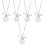 10 Pcs Easter Animal Rabbit Shape Alloy Necklace Decorative 6