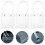 24Stk Handliche -Blumentaschen Aus PVC Mit Griffen 5