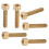 50Pcs M4x20 Copper Cap Hex Socket Screws Fastener Hardware Industrial 13