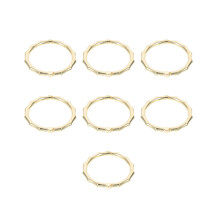 14Stk Flexible Goldene Metallbinder Ringe Für Büro Und Schule