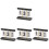 4Stk Holz Kalender Flip Kalender Wiederverwendbar 4