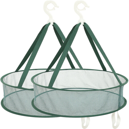 6 Pcs Foldable Hanging Mesh Dryer Sweater Drying Rack Flat Clothes Net 2