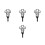 4St Zwarte Begraafplaats Tuinsteker Outdoor Decor 8