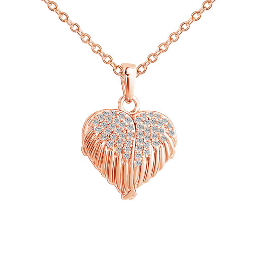 2St Rose Ketting Vrouwen Hartvormige Ketting Creatief