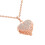 2St Rose Ketting Vrouwen Hartvormige Ketting Creatief 11
