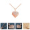 2St Rose Ketting Vrouwen Hartvormige Ketting Creatief 8