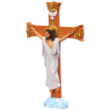 5Stk Western Jesus Statue Spirituelle Wohnkultur in Bunt