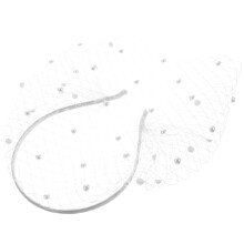 2St Bruidsveil Mesh Hoofdband Wit Elegant Bruiloft En Party