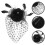 Eleganter Schwarzer Fascinator Kopfschmuck Mit Perlen 4