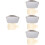 4Sets Praktische Handwärmer Hellgrau Reusable Mit Gürtel 6