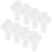 30Stk Silikonform Kreuzanhänger Weiß Für Epoxidharz Und DIY Basteln