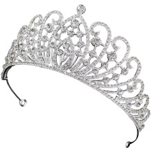 5Stk Tiara Silber Zinklegierung Braut Haardekoration
