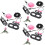 3Sets Roze Adjustabele Set Baardagaam En Reptiel Decor 6