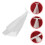 Wit Polyester Bruidsstrik Sluier Hoofdband Bruid Haarversiering 4