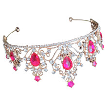 4Stk Braut Krone Tiara Rosé Haarschmuck Für Damen