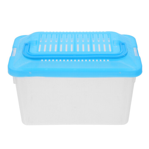 2St Transparante Plastic Reptielenbak En Opslag, Multi