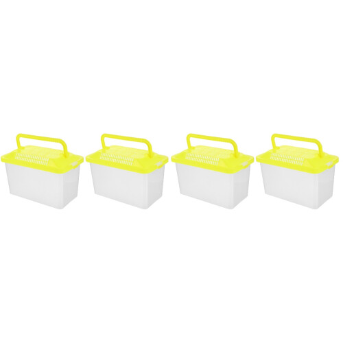 2St Transparante Plastic Reptielenbak En Opslag, Multi 1