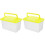 2St Transparante Plastic Reptielenbak En Opslag, Multi 10