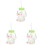 3Sets -Wasserbecher Mit Dicht Und Tragbar Transparent 4