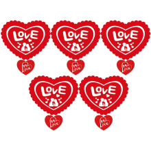 12Stk Herz Anhänger Valentinstag Romantisch Party Wanddeko Rot