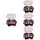 8Paare Damen Winter Finger Bunt 6