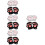 8Paare Damen Winter Finger Bunt 7