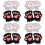 8Paare Damen Winter Finger Bunt 5