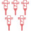 5Stk Roter Eisen Grabstecker Friedhof Garten Hof 5