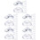 60Stk Transparente Platzkartenhalter Tischnummernhalter Hochzeit 6
