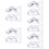 60Stk Transparente Platzkartenhalter Tischnummernhalter Hochzeit 10
