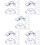60Stk Transparente Platzkartenhalter Tischnummernhalter Hochzeit 8