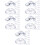 60Stk Transparente Platzkartenhalter Tischnummernhalter Hochzeit 7