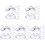 60Stk Transparente Platzkartenhalter Tischnummernhalter Hochzeit 2